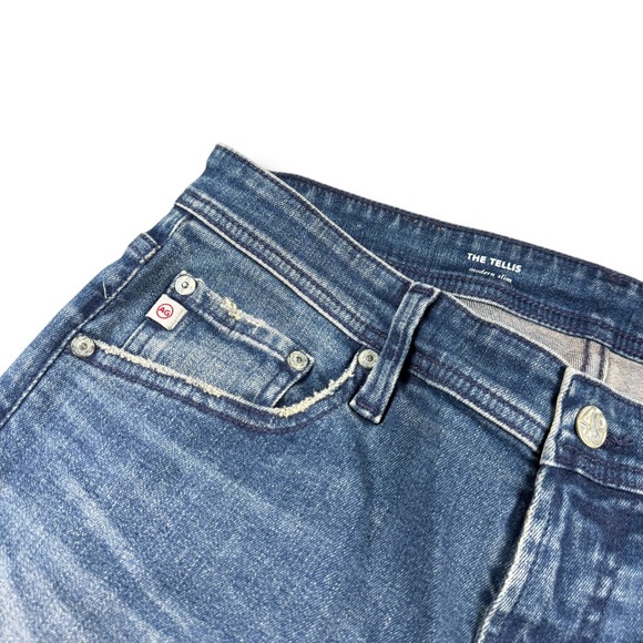 AG Adriano Goldschmied The Tellis Modern Slim Jeans Mens 32x34 Blue Medium Wash - Picture 5 of 10